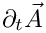 $\partial_t \vec{A}$